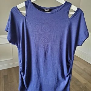 Maternity cold shoulder top
